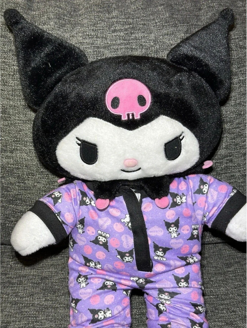 Kuromi Build A Bear BAB Sanrio With Pajamas No Tush Tag 17